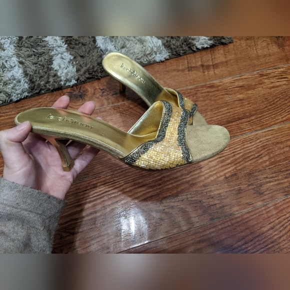 Y2k beaded Le Chateau kitten heels - Picture 4 of 5